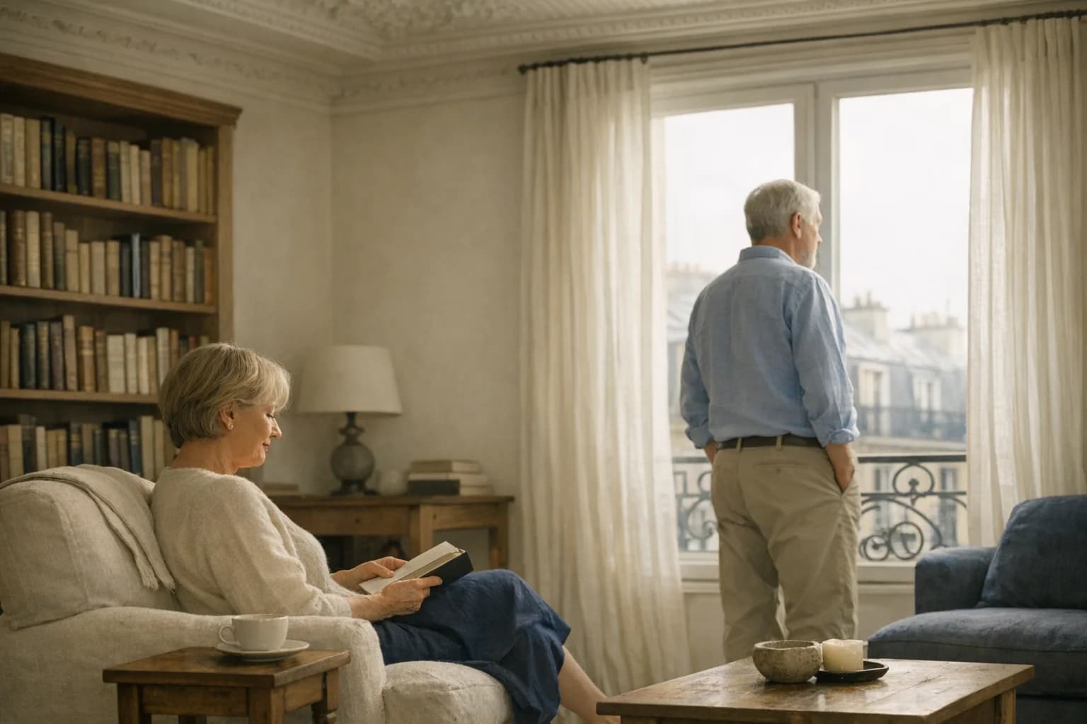 Famille unie planifiant l'avenir