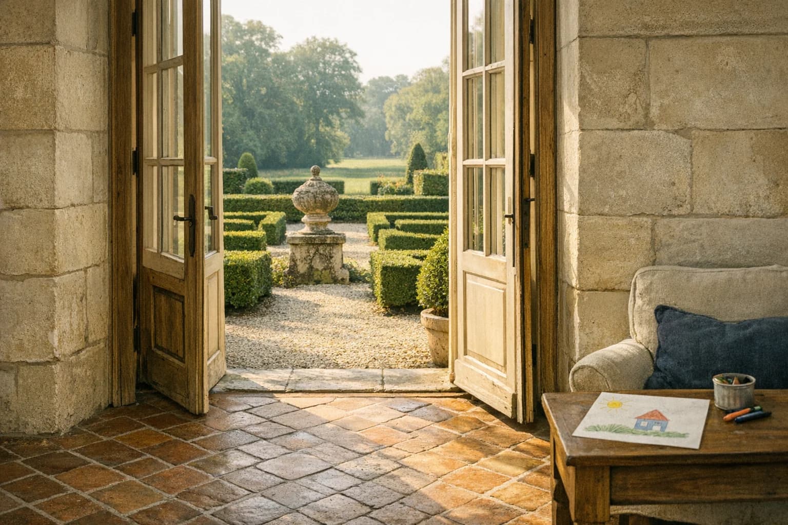 Famille dans la nature