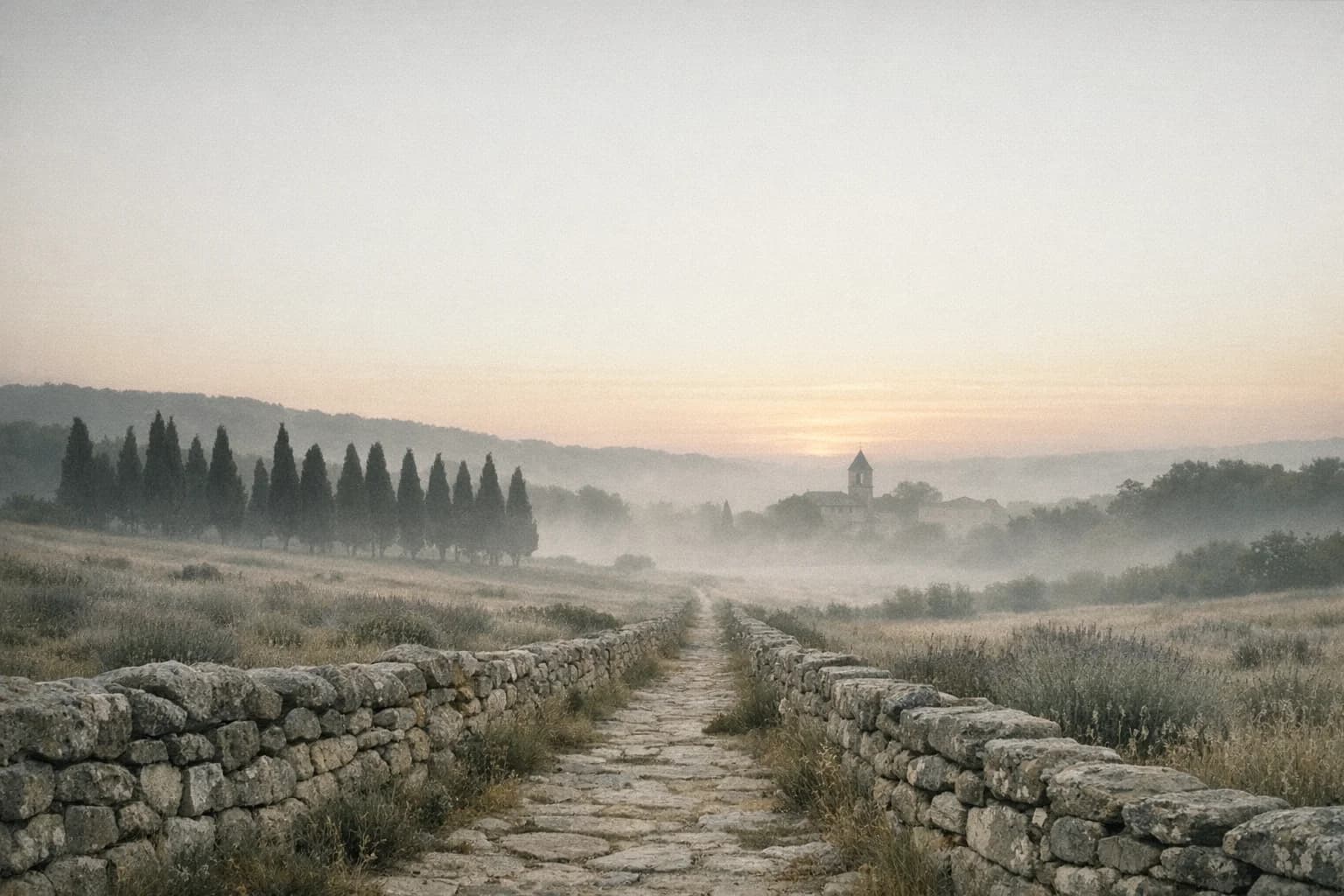 Lumière apaisante au lever du jour